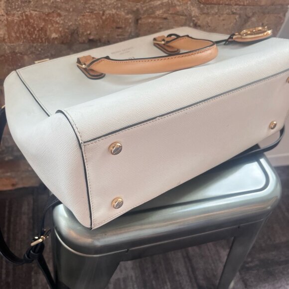 Henri Bendel West 57th Turnlock Satchel Colorblock - Picture 5 of 9